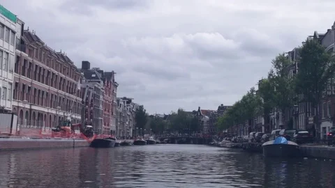 Amsterdam Canal 스톡 동영상 78916377