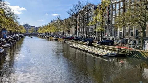 Amsterdam canal Stock Photos