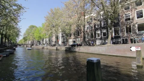 Amsterdam Canals 02 Stock-Footage 3873916