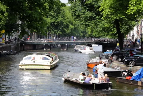 Amsterdam Canals 02 SD 스톡 동영상 978104