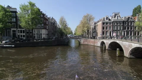 Amsterdam Canals 06 Stock Footage 3878727