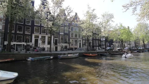 Amsterdam Canals 09 Stock Footage 3879747
