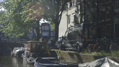Amsterdam Canals Stock Footage 78100909