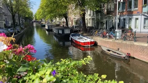 Amsterdam Canals Stock Footage 249762063