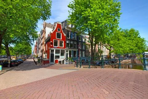 Amsterdam, canals Stock Photos