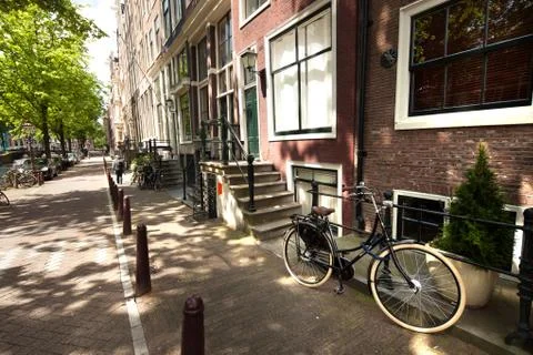 Amsterdam, canals Stock Photos