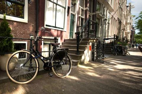 Amsterdam, canals Stock Photos