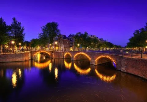 Amsterdam Canals Stock Photos