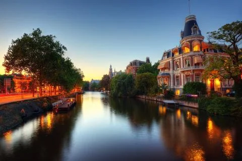 Amsterdam Canals Stock Photos