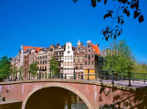 Amsterdam canals Stock Photos