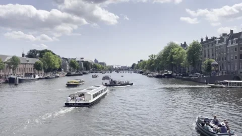 Amsterdam Canals Summer Stockbeeldmateriaal 201929843