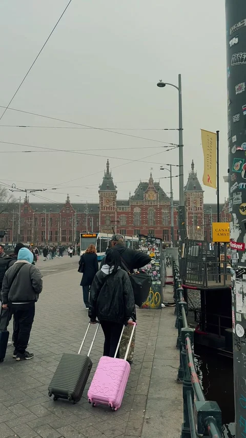 Amsterdam Centraal 6 (Editorial) Video stock 321766321