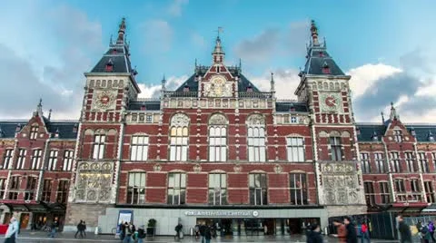 Amsterdam Centraal Stock Footage 21364453