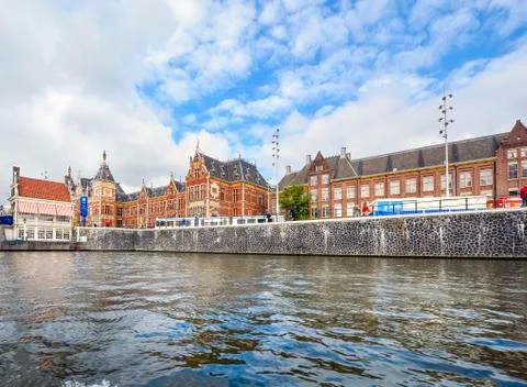 Amsterdam Centraal Railway Station Stock Photos