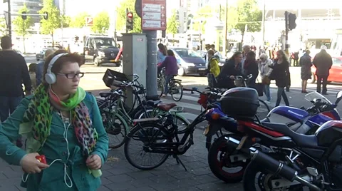 Amsterdam Centraal Station 스톡 동영상 38879000