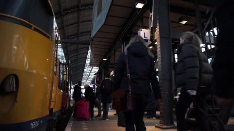 Amsterdam Central Station Stock Footage 72700931