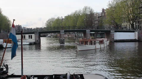 Amsterdam channel Video stock 25782398