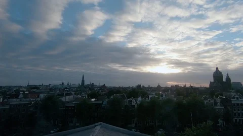 Amsterdam city Timplaps Stock Footage 97651718