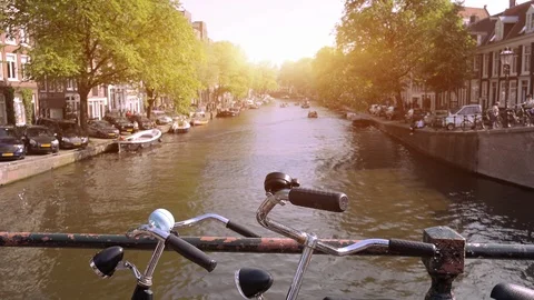 Amsterdam cityscape. Netherlands Stock Footage 112257525
