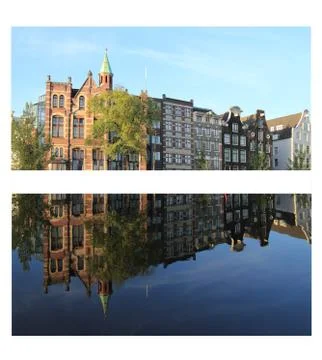 Amsterdam cityscape Stock Photos