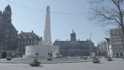 Amsterdam Dam Square Stock Footage 138586459