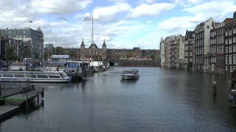Amsterdam. Damrak. Stock Footage 101142286