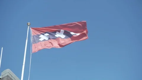 Amsterdam Flag Stock Footage 78179805