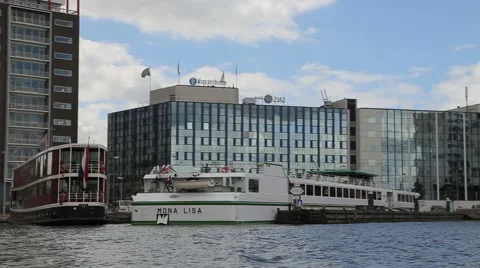 Amsterdam Harbor Stockbeeldmateriaal 42900180