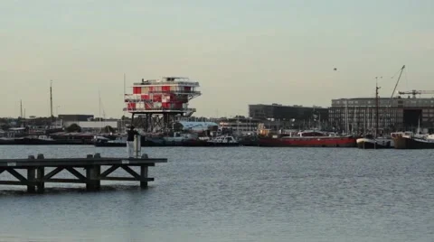 Amsterdam harbor new Stock-Footage 66777361