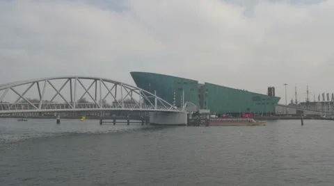 Amsterdam HD Nemo science center Stock Footage 48972274