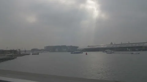 Amsterdam HD pan river Stock Footage 49018864