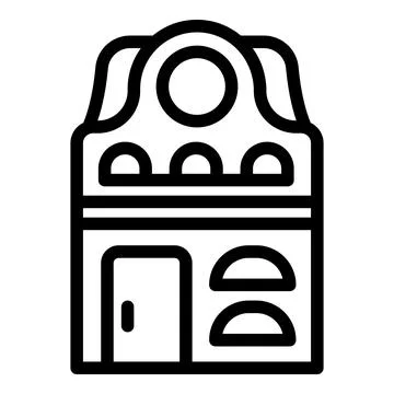 Amsterdam landmarks icon outline vector. Famous cityscape buildings Ilustración de archivo