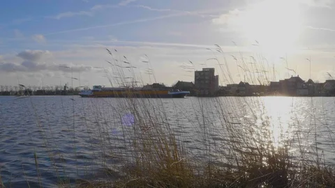 Amsterdam, landscape with sun Stock Footage 85518920