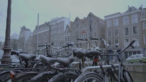 Amsterdam Lock down during the Corona virus redlight district Stock Footage 126997799
