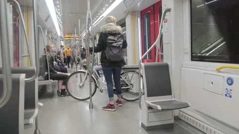 Amsterdam metro Stock Footage 139205649