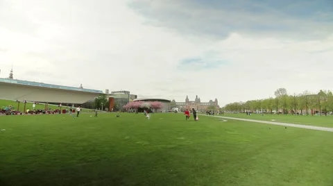 Amsterdam museum square 스톡 동영상 40201383