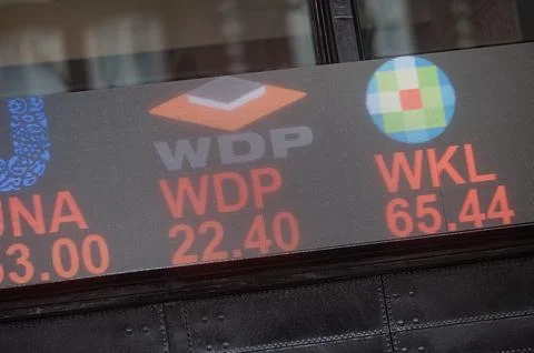 Amsterdam The Netherlands 21st March 2026..Electronic tickertape outside Beur Stock Photos