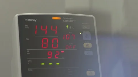 Amsterdam, The Netherlands, Mindray Machine With Data Of Patient Stock Footage 126700906