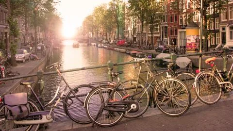 Amsterdam in Netherlands Stock Photos