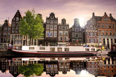 Amsterdam in Netherlands Stock Photos