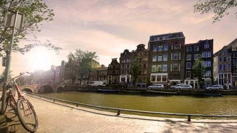 Amsterdam in Netherlands Stock Photos