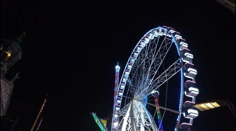 Amsterdam Night Stock Footage 96590823