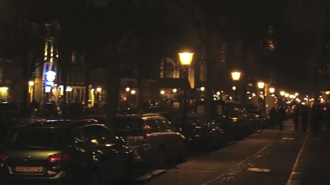 Amsterdam by night. FULL HD. Stock Footage 88867989