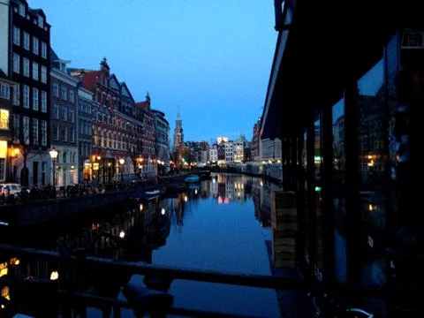 Amsterdam night Stock Photos