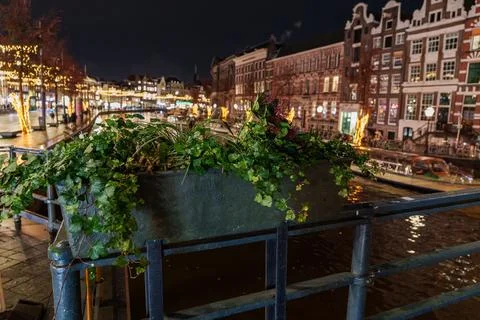 Amsterdam at night Stock Photos