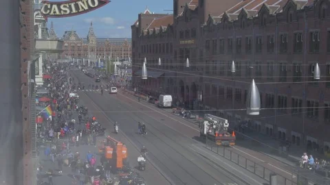 Amsterdam from Primark 4k 库存影片 75032844