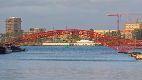 Amsterdam Python Bridge 写真素材
