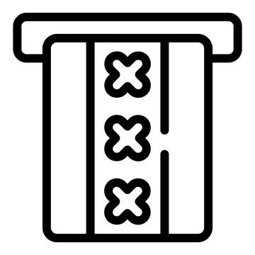 Amsterdam red light district icon outline vector. Holland capital Ilustración de archivo