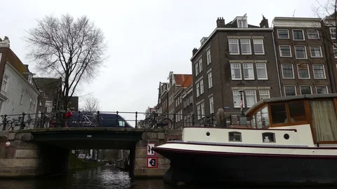 Amsterdam reflections windows Stock Footage 72264541