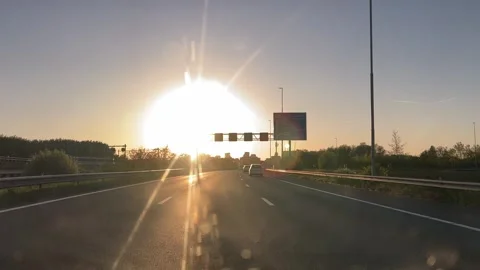 Amsterdam Ring Road Driving Footage with Zuidas Financial District Views 库存影片 337069774